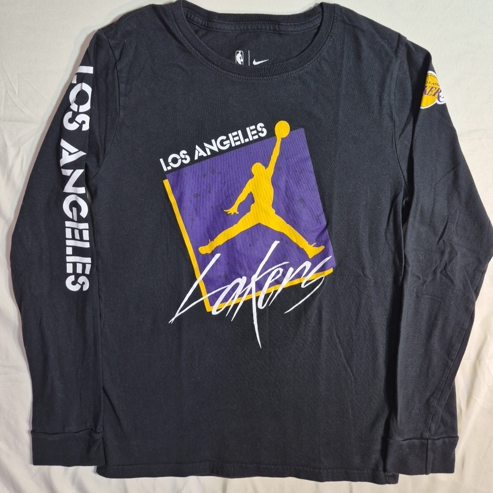 Nike Los Angeles Lakers Black Long Sleeve Tee